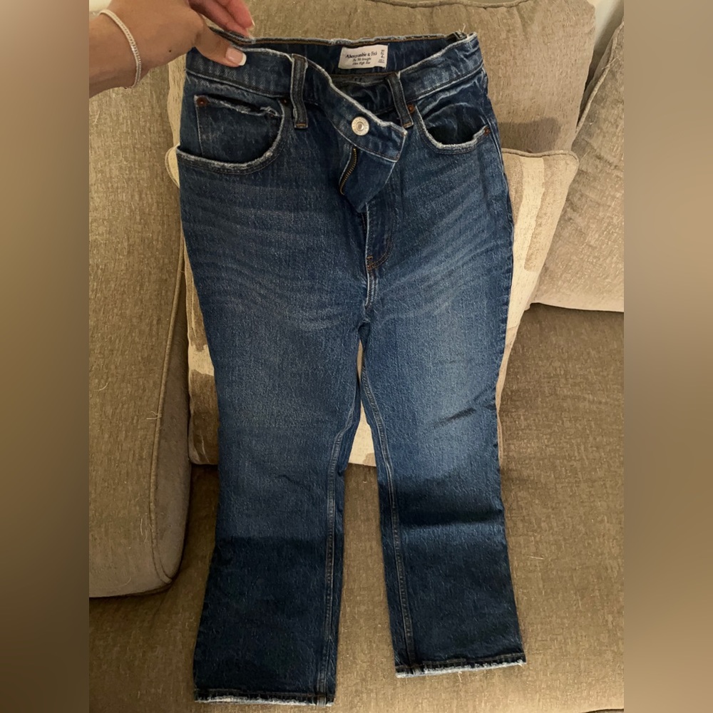 Abercrombie & Fitch The '90s Straight Uhera High Rise